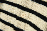 クレムカラーレスカーディガンシャツ/Creme collarless cardigan shirt C6 Ivory&Black