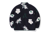 ワイルドフラワーフリースジャケット / WILD FLOWER FLEECE JACKET_NAVY