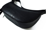 Hバックルソフトレザーホボバッグ / H-Buckle Soft Leather Hobo Bag (black)