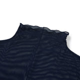 Layered See-through Top [NAVY] (6638340964470)
