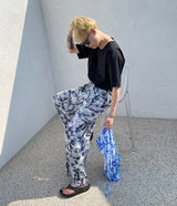 プリントプリーツパンツ / [Made] Printed Pleats Pants (2 colors)