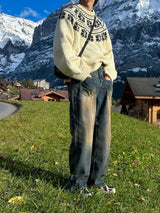 ASCLO High Vintage Pocket Denim Pants (8021)