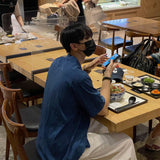 ウェーブオープンカラーシャツ