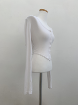 LuLu Button Slim Top (3color)