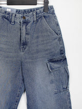 カーゴデニムパンツ/no.1768 cargo denim pants (2color)