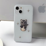 SomeCat Silver mettewhite Phone Case 