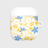FLOWER BABA-YELLOW/BLUE(AIR PODS-HARD) (6613163376758)