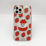 Strawberry pattern jellycase (iphone case) (6638857289846)