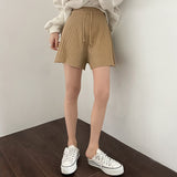 リブドドローストリングショーツ / Ribbed Drawstring Shorts