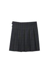 06ウールチェックラップスカート / 0 6 wool check wrap skirt (4579932307574)