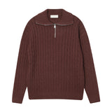 LMN Liton Cable Semi-Ziped Knit (7 colors)
