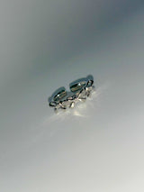 [Nmixx Bae] Silver triple ribbon ring