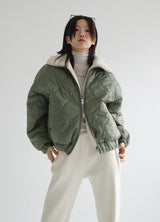 ヴィンテージキルティングジャンパー/vintage quilted jumper