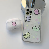 ピンク - カラフルドンドンゴヤン AirPods ケース_マット