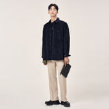 コーデュロイ シャツ / Layla The reason for love Heavy Corduroy Shirt S85 Navy Black (6594999189622)