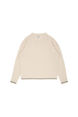 Vネックブークルニットウェア/Beige V-Neck Bookle Knitwear