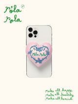 ROLAROLA X SAKI ハートクショングリップトック ライトピンク