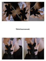 Black Bunny Phone Strap