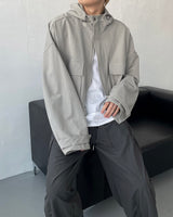 モノクロップフードジャンパー / CR Mono Cropp Hood Jumper (3 colors)