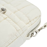 NEW SYMBOL RIVET QUILTING MINI CROSS BAG  IVORY