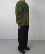 RE:ON RELAXED KNIT SWEATER (KHAKI)