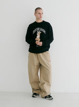 CS ラッキークルーネック / BSR2223FWPO070 CS LUCKY CREWNECK BLACK