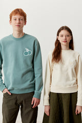 キルシーミドルチェリートレーナー／UNI MIDDLE CHERRY SWEATSHIRT KA [BEIGE] (6597374378102)