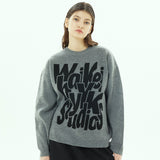 ロゴタイポグラフィーニット / Logo typography knit