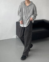 ノアール２wayフードジップアップ / Noir Two-Way Hood Zip-Up (4 colors)