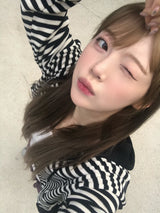 Camila stripe zip up