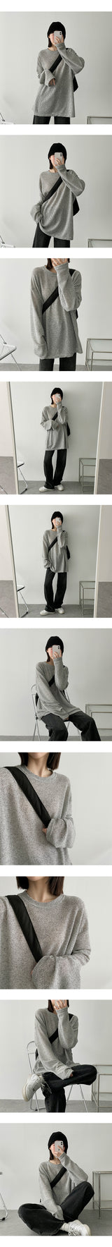 アンクボクシーニットウェアTシャツ / Ankboxy knitwear T-shirt