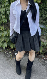 デイリープリーツノームコアデニムスカート / Daily Pleats Normcore Denim Skirt