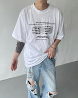 ブラーレタリングショートスリーブTシャツ / CH Blur Lettering Short-Sleeved T-Shirt (2 colors)
