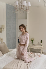 Ballerina Crop Zip-Up - Dreamy Pink