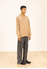 ウールソフトモヘアオーバーサイズニット/WOOL SOFT MOHAIR OVERSIZED KNIT