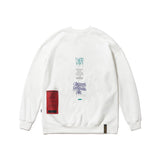 PRAY OVERSIZED HEAVY SWEAT CREWNECK WHITE / BLACK (4626253643894)
