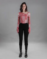 Collage Artwork Sleeve Cut-out Top (6676029702262)