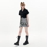 Frill Skirt [Tie-dye check] (6596678582390)