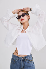 クロップシャツ / crease crop shirts