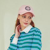 Smile embroidery ball cap (6687362875510)