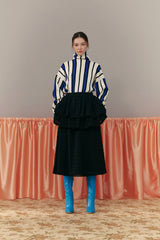 Stripe rib knit