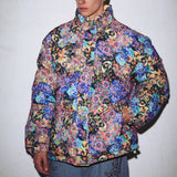 ソーラーボールフラワーフレイムリバーシブルダウンジャケット/SOLARBALL FLOWER FLAME REVERSIBLE PUFFER LEMON