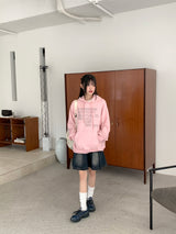 レコーディングY2K レターリングボクシーロングスリーブフーディTシャツ