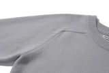 CREWNECK WOOL SWEATER (greyish blue)