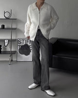 OA Blanc Angora Pocket Zip-Up (3 colors)