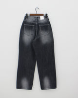 ファイズブラックブルーワイドパンツ / no.522 Faiz Black Blue Wide Pants