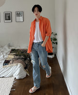 カラーマイレリーフビンテージデニムパンツ/Colmy Relief Vintage Denim