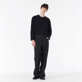 Signature Stud Wide Fit Denim Pants Black