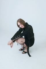 ストリングバイカーショーツ/STRING BIKER SHORTS BLACK
