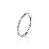 1MM プロング セッティング テニス リング / 1MM Prong Setting Tennis Ring (silver)